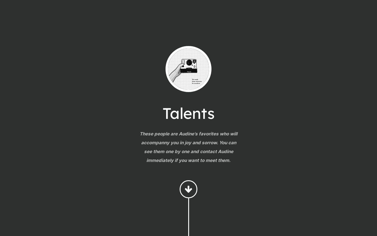 Carrd profile picture for @talents